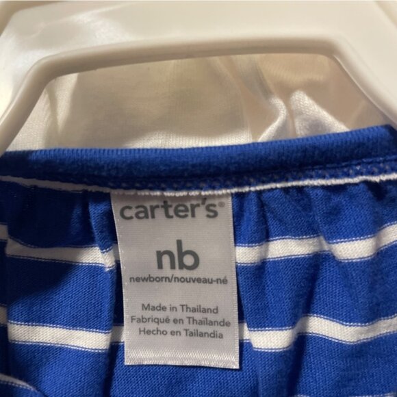 New Carter’s 2 pack rompers ruffle embroidered size newborn - Picture 8 of 9
